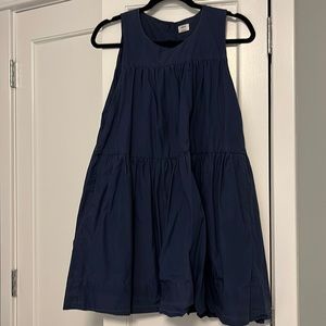 Wilfred Navy Blue Cotton Dress, Lined with Pockets